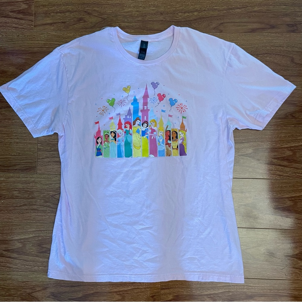 Custom Disney Princess Pink Shirt - Large